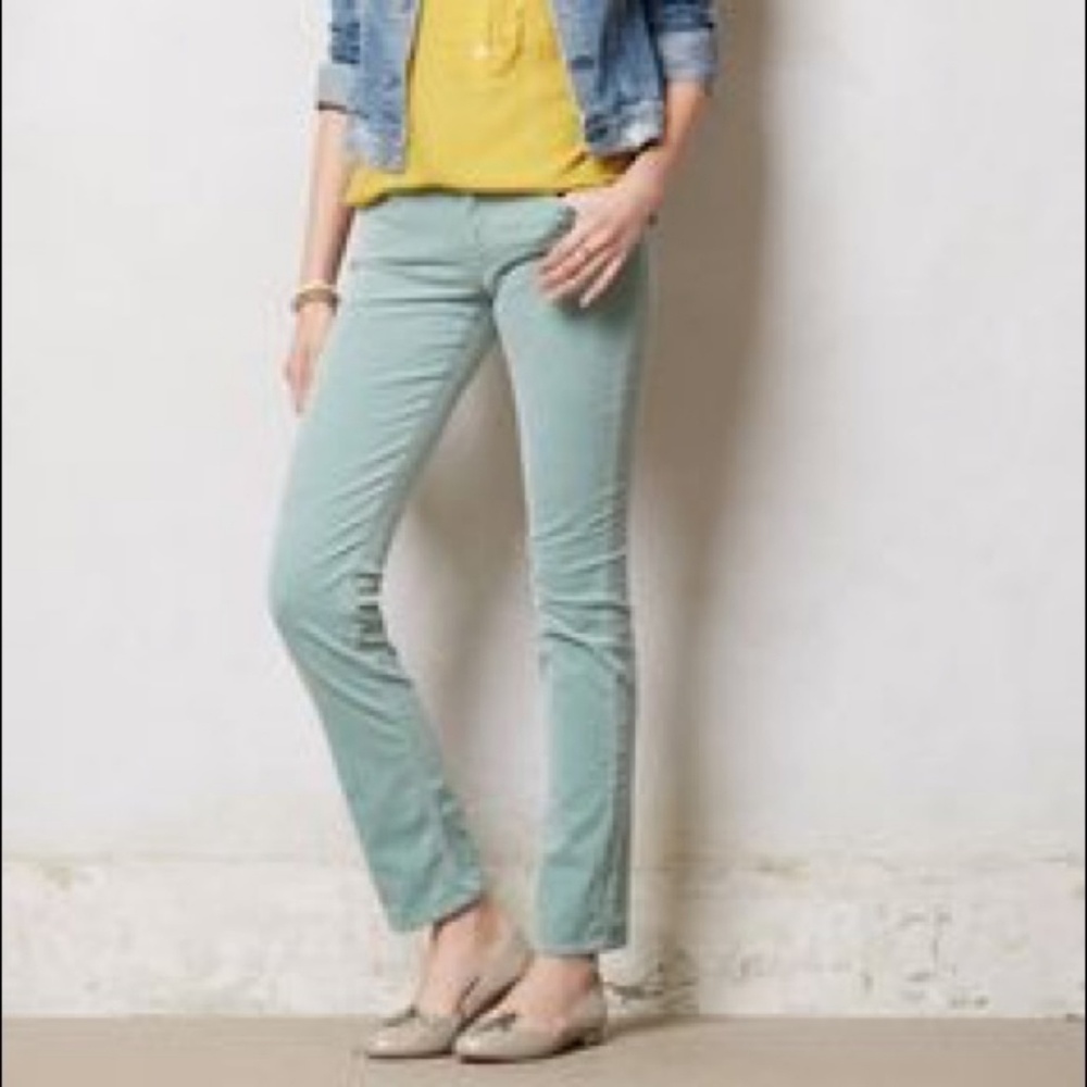 《 AG Jeans 》 The Stevie Mint Cords